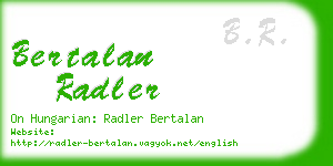 bertalan radler business card